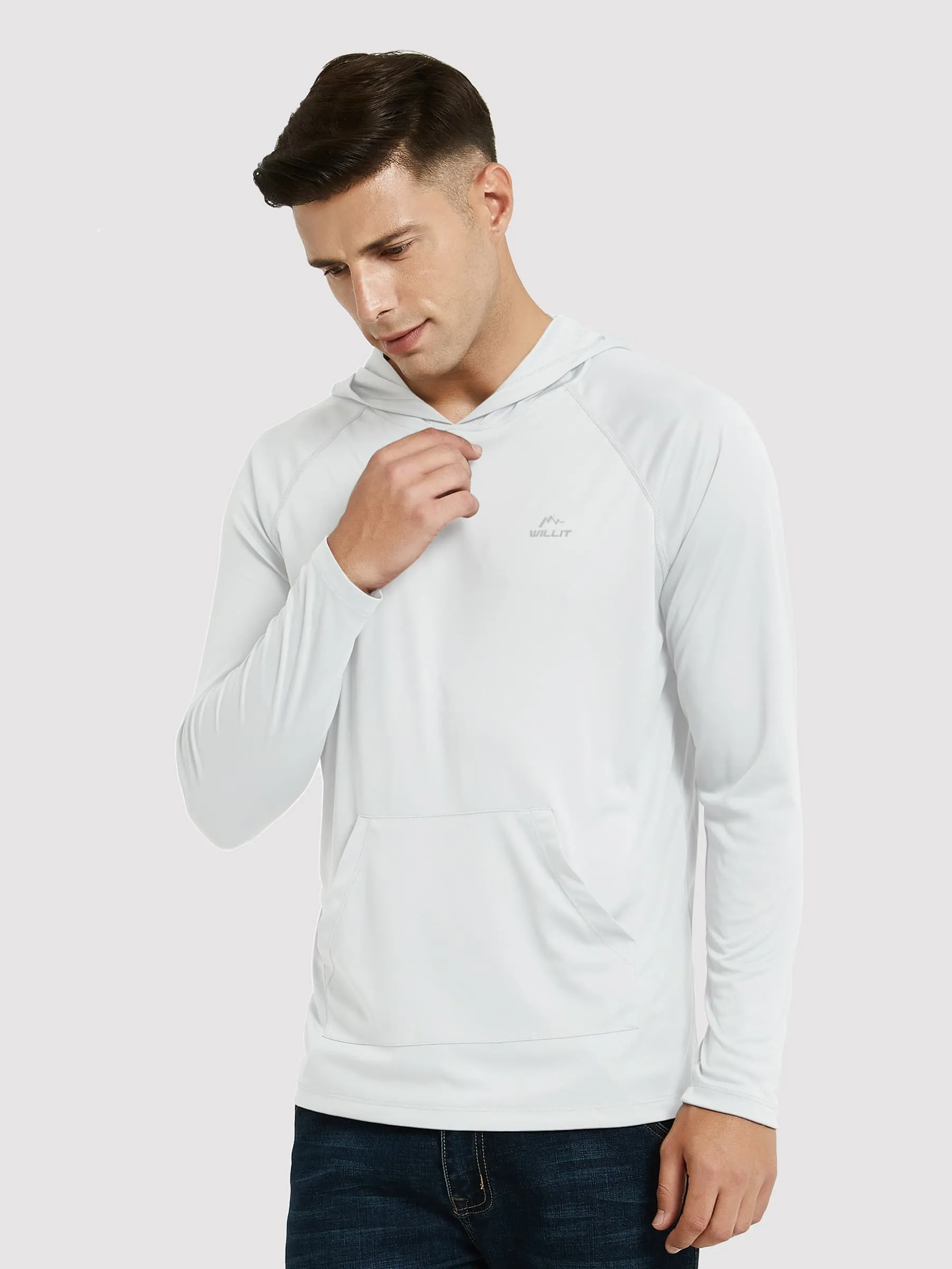 Men's Sun Protection Long Sleeve Shirts with Pocket