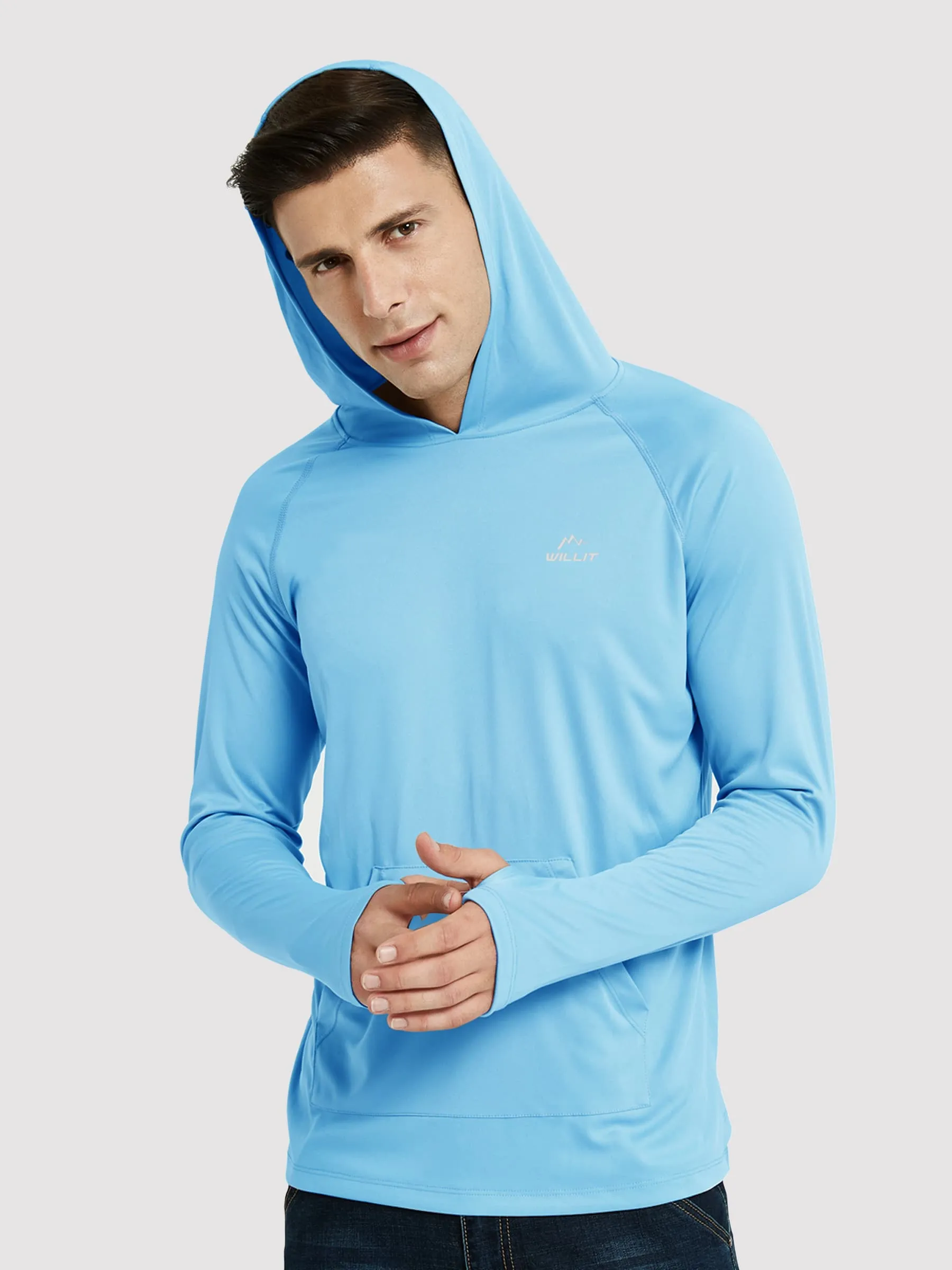 Men's Sun Protection Long Sleeve Shirts with Pocket