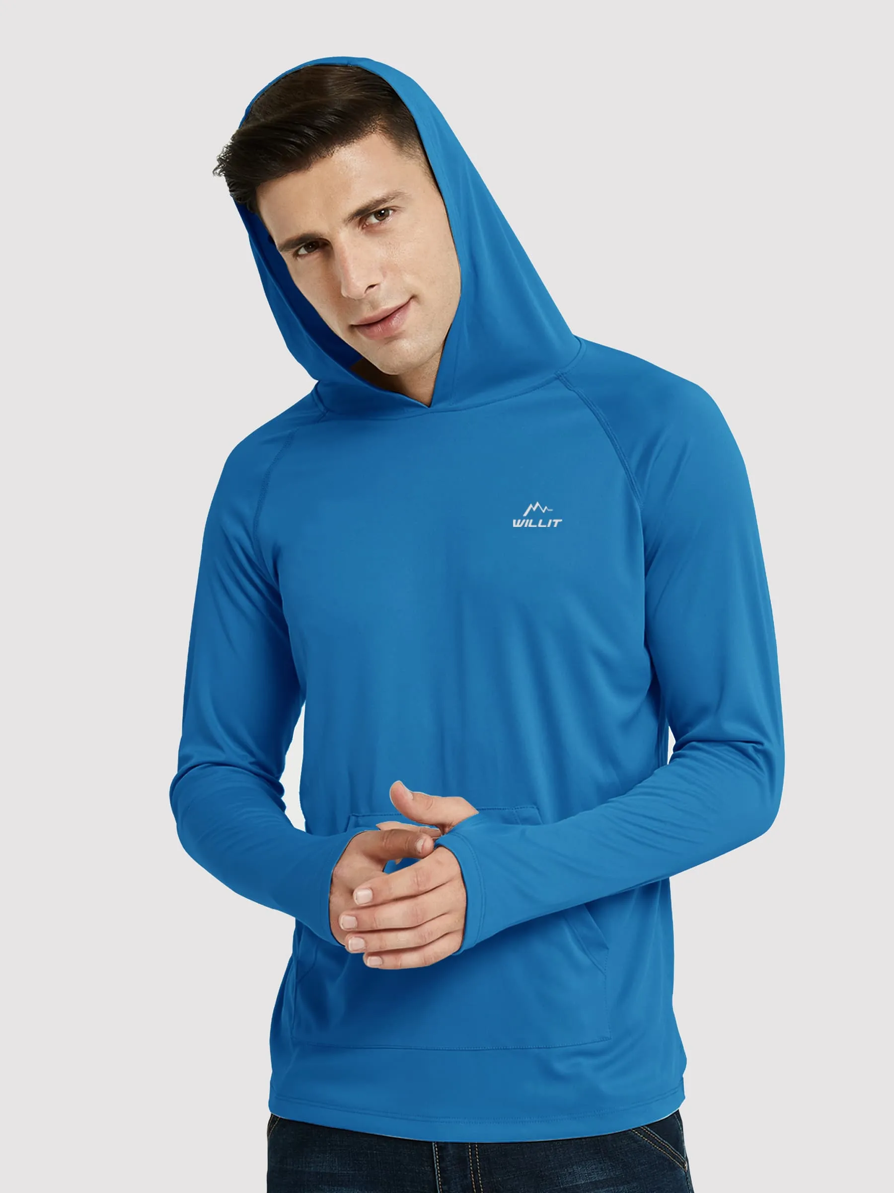 Men's Sun Protection Long Sleeve Shirts with Pocket