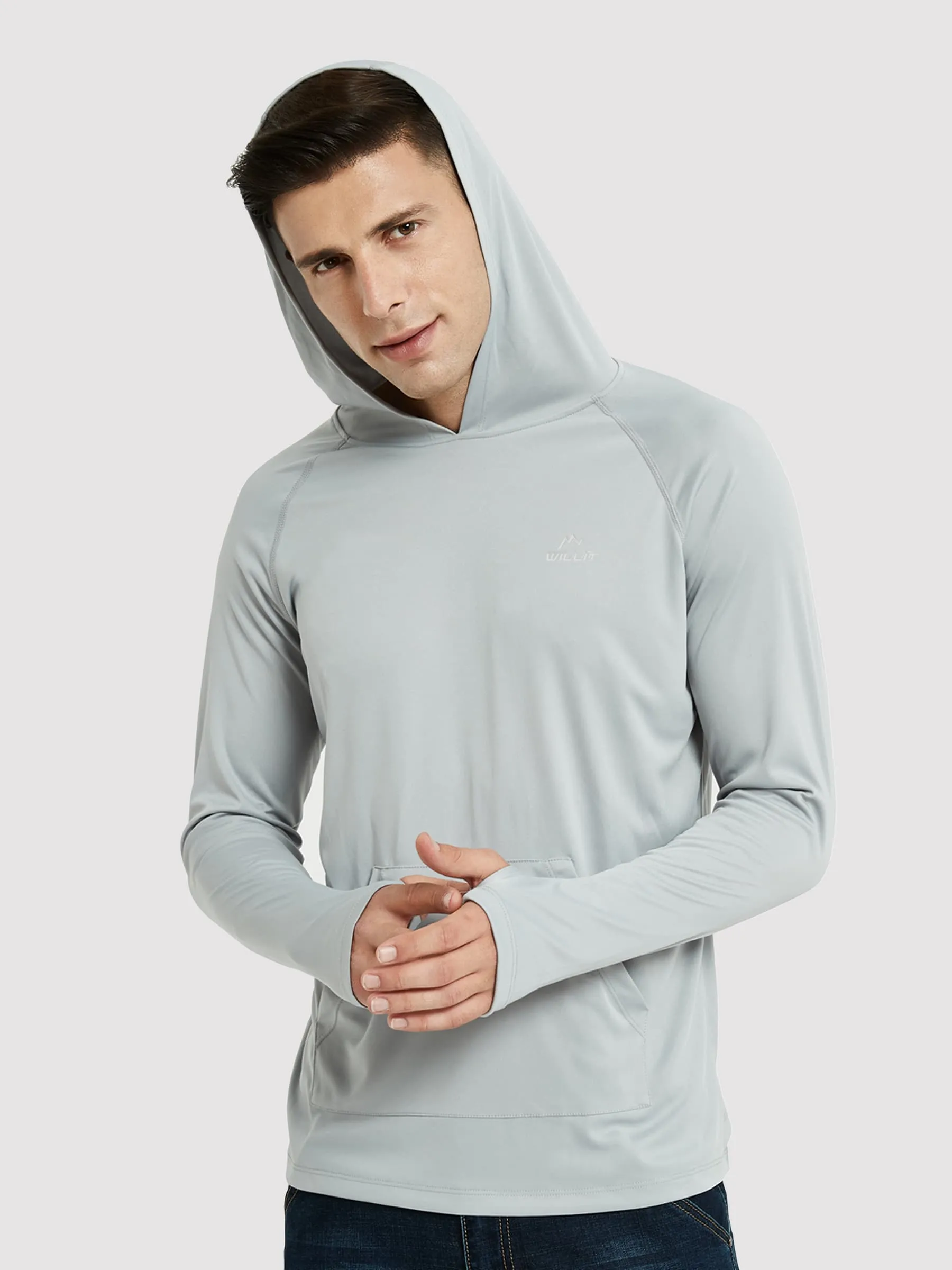 Men's Sun Protection Long Sleeve Shirts with Pocket
