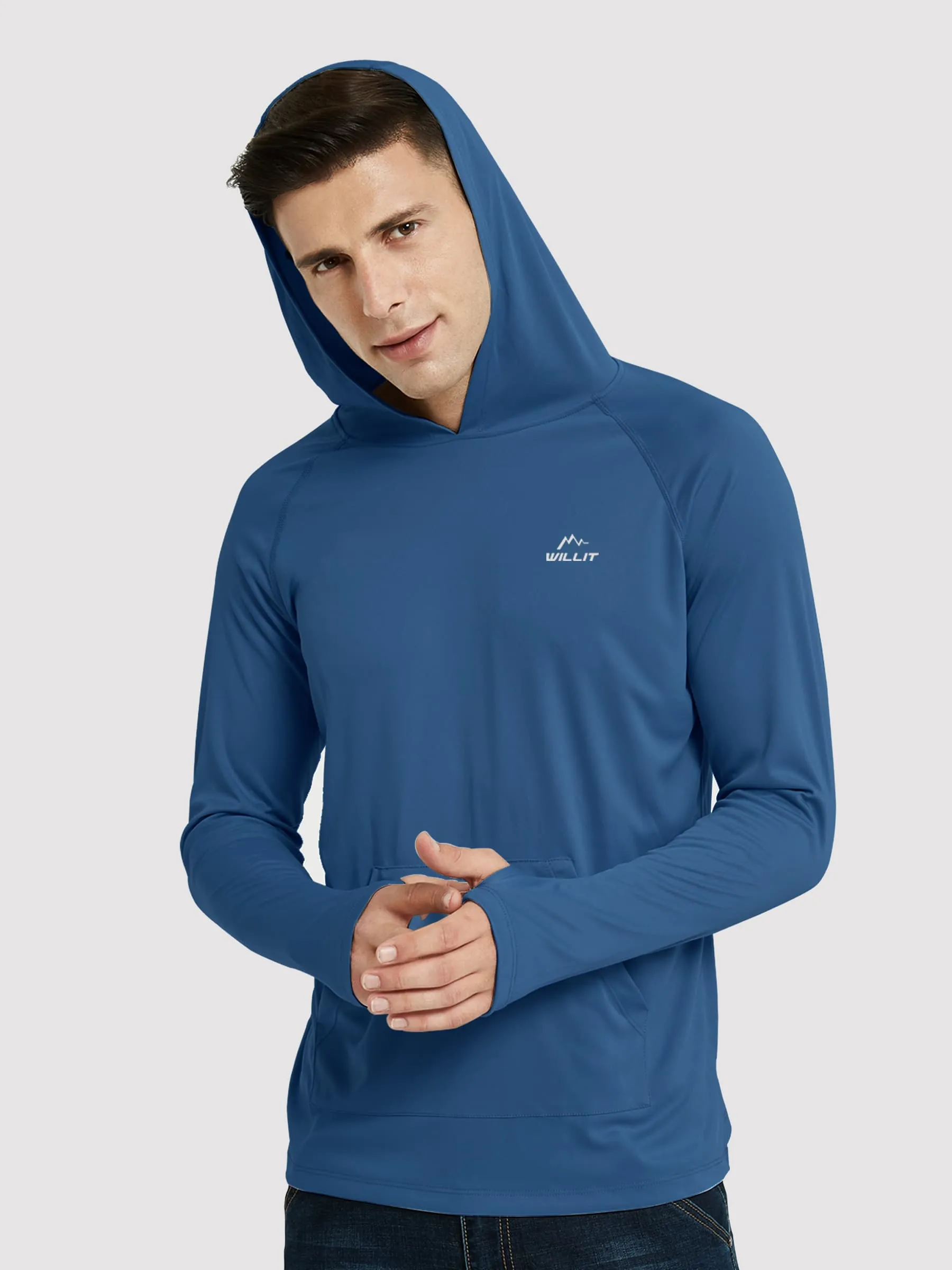 Men's Sun Protection Long Sleeve Shirts with Pocket