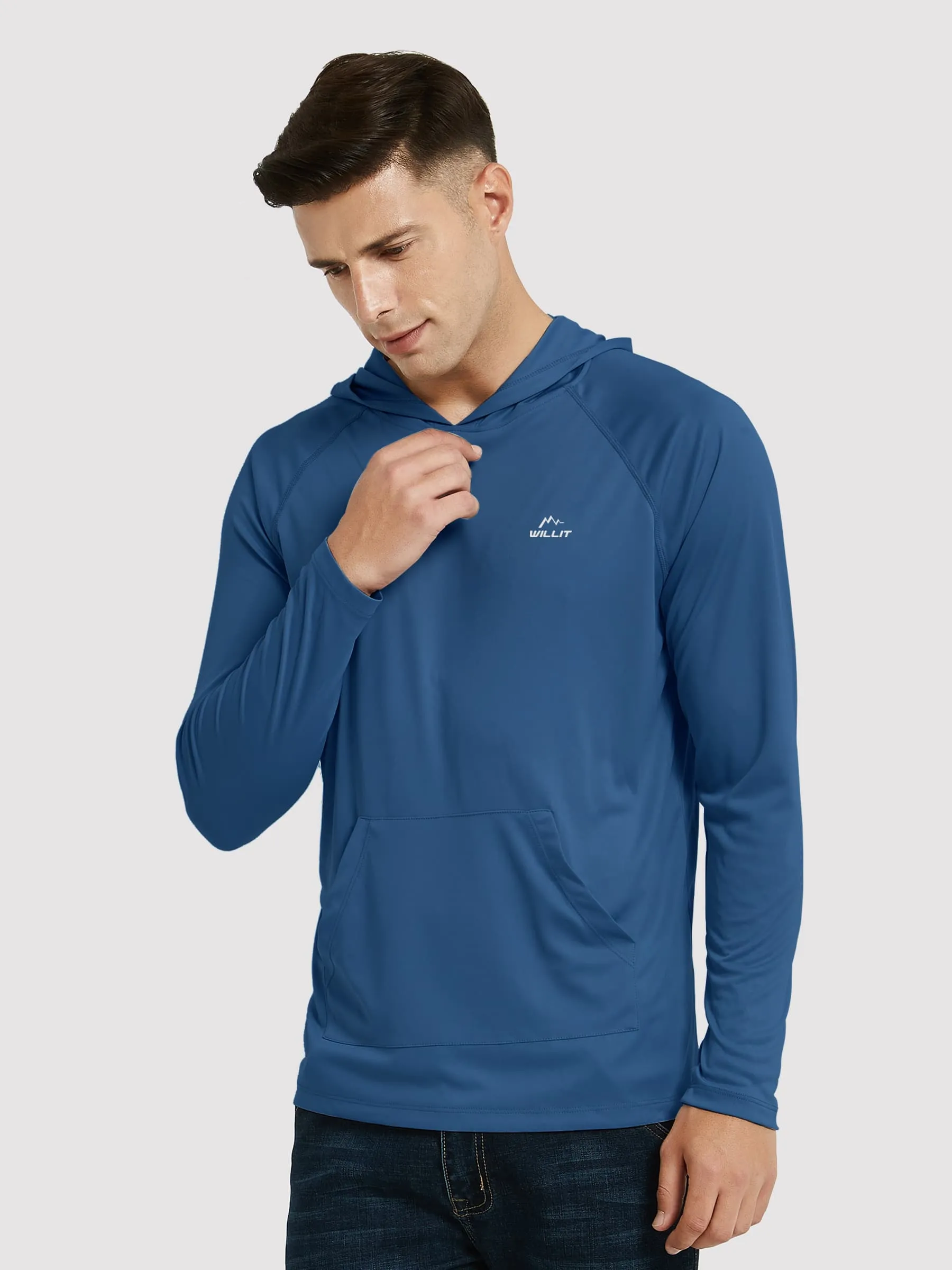 Men's Sun Protection Long Sleeve Shirts with Pocket