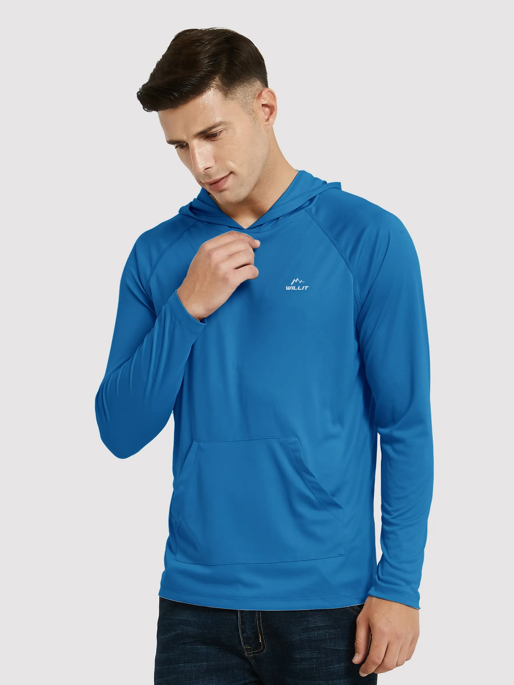 Men's Sun Protection Long Sleeve Shirts with Pocket