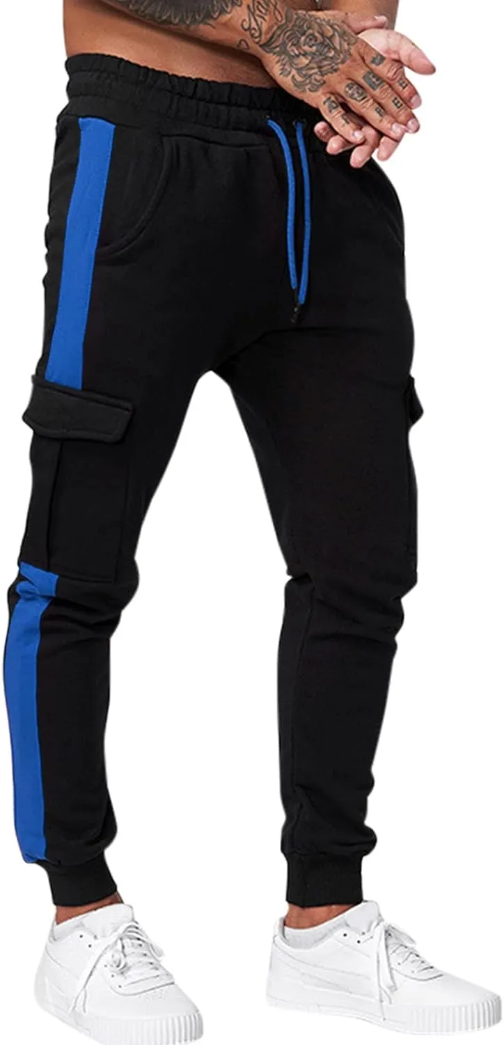 Mens Sweatpants with Pockets Big and Tall Men Jogger Mens Tactical Work Pants Sweatpants for Workout Running Training