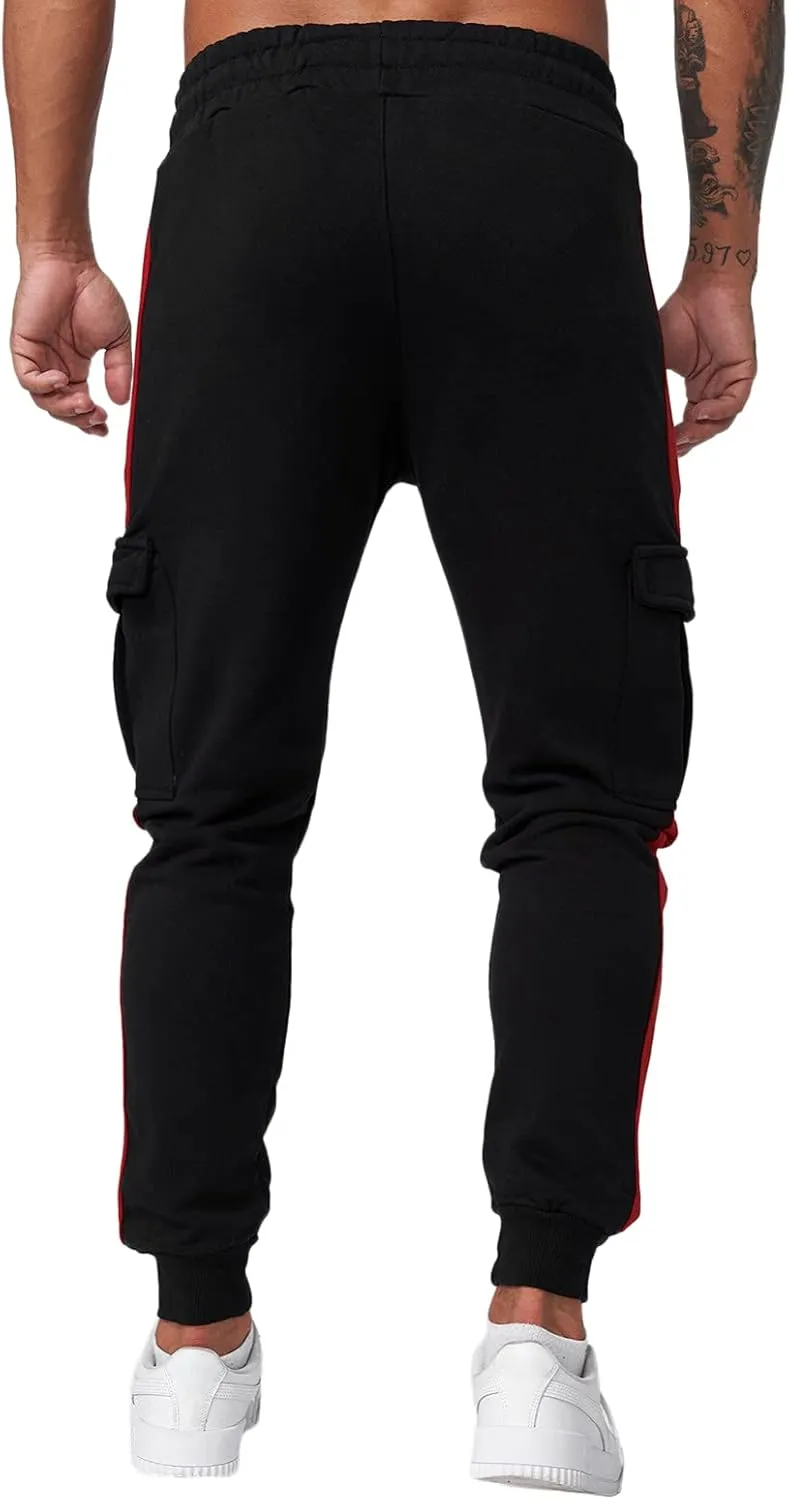 Mens Sweatpants with Pockets Big and Tall Men Jogger Mens Tactical Work Pants Sweatpants for Workout Running Training