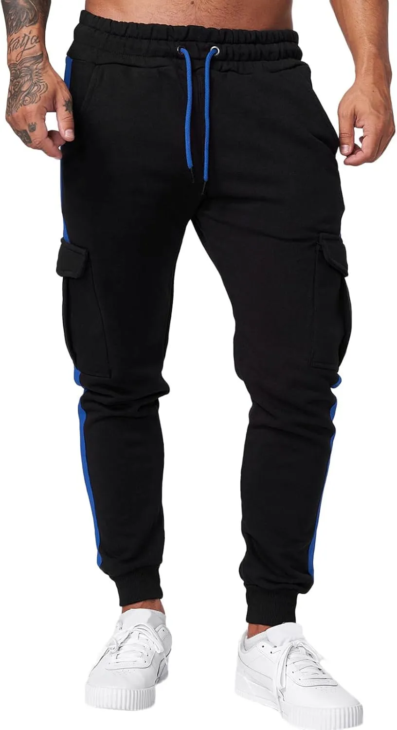 Mens Sweatpants with Pockets Big and Tall Men Jogger Mens Tactical Work Pants Sweatpants for Workout Running Training