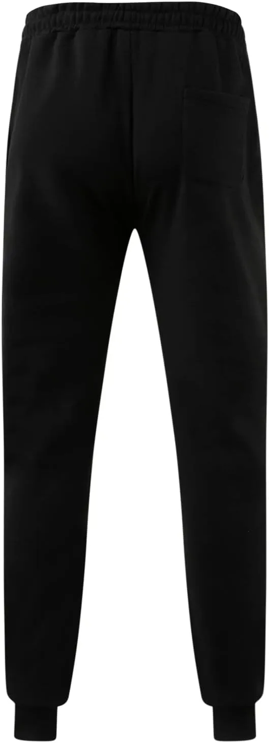 Mens Sweatpants with Pockets Cargo Zipper Pocket Sweatpants Adjustable Bungee Cord Open Bottom Cargo Pants for Men