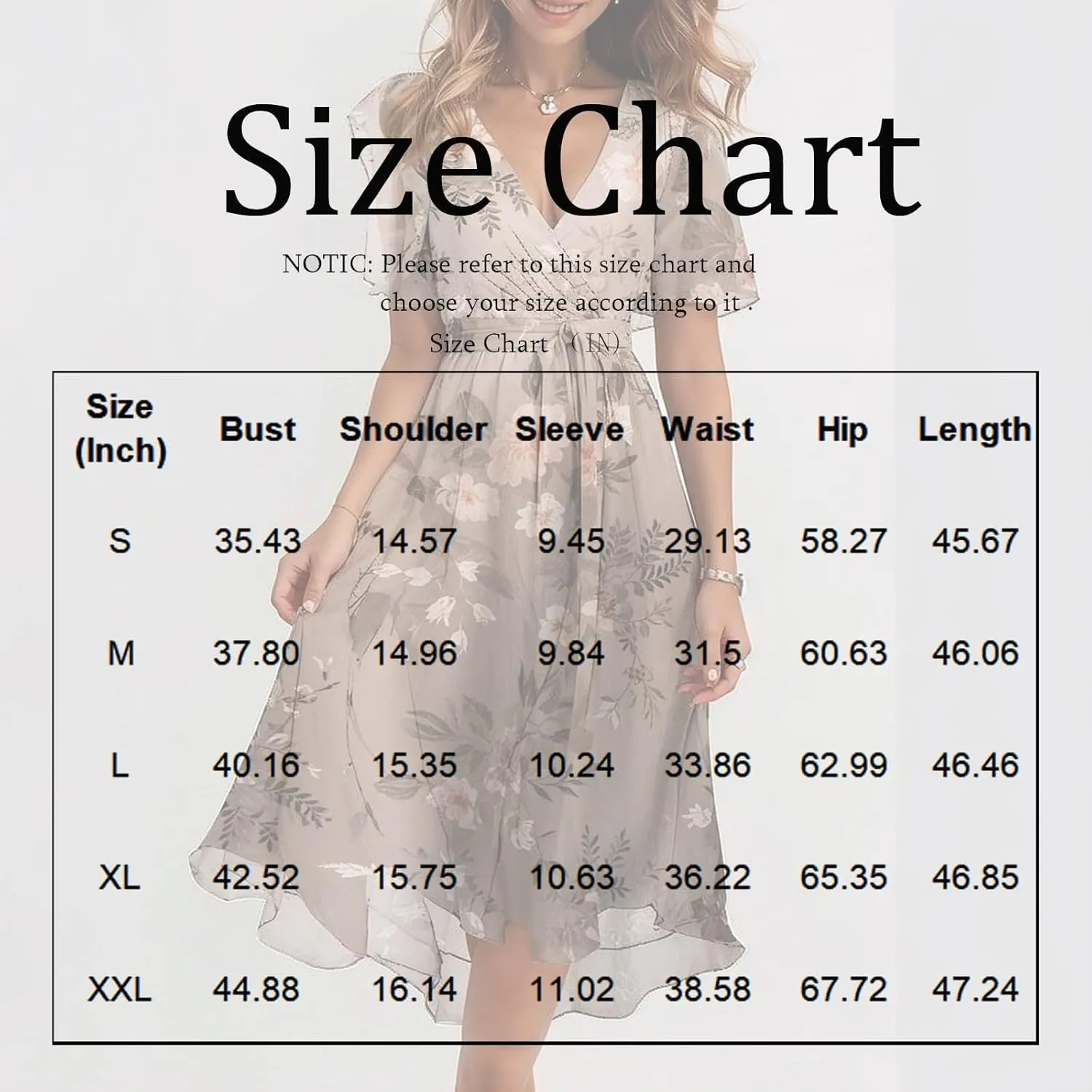 Midi Dresses for Women 2025,Wrap Flowy Womens Dress Wedding Prom Cocktail Summer Sexy Dresses for Women Chiffon