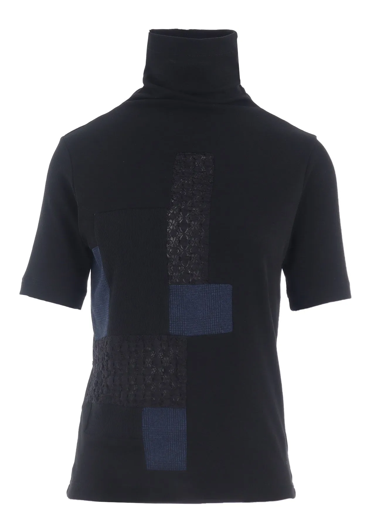 MILANO RIB PATCHWORK HALF SLEEVE T