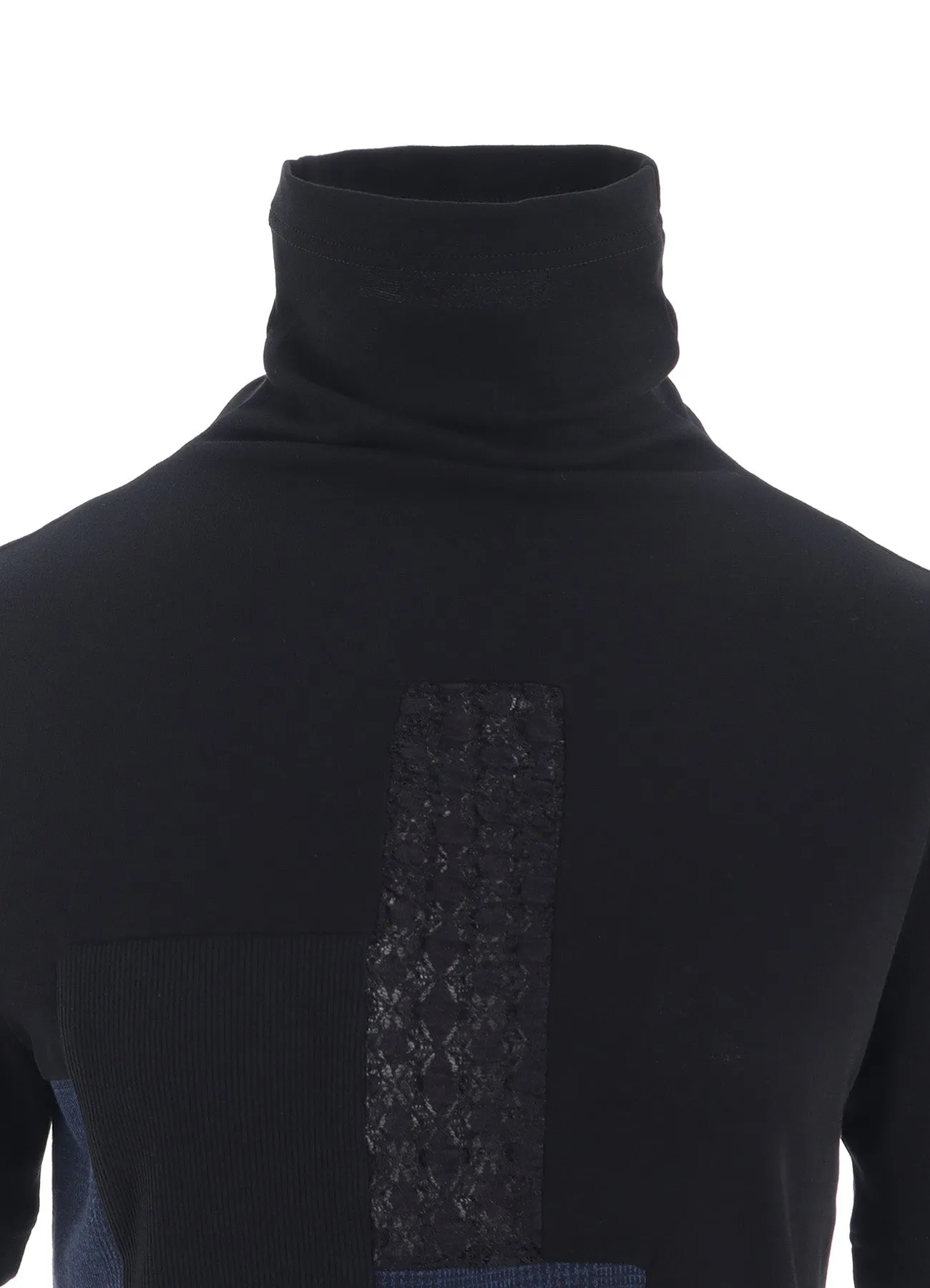 MILANO RIB PATCHWORK HALF SLEEVE T