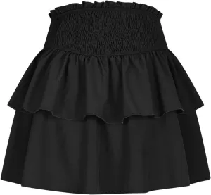 Mini Skirts for Women Dressy Casual Ruffle Layer Boho Dress Flowy Skort Summer High Waisted Ballet Skirt Cute Clothes