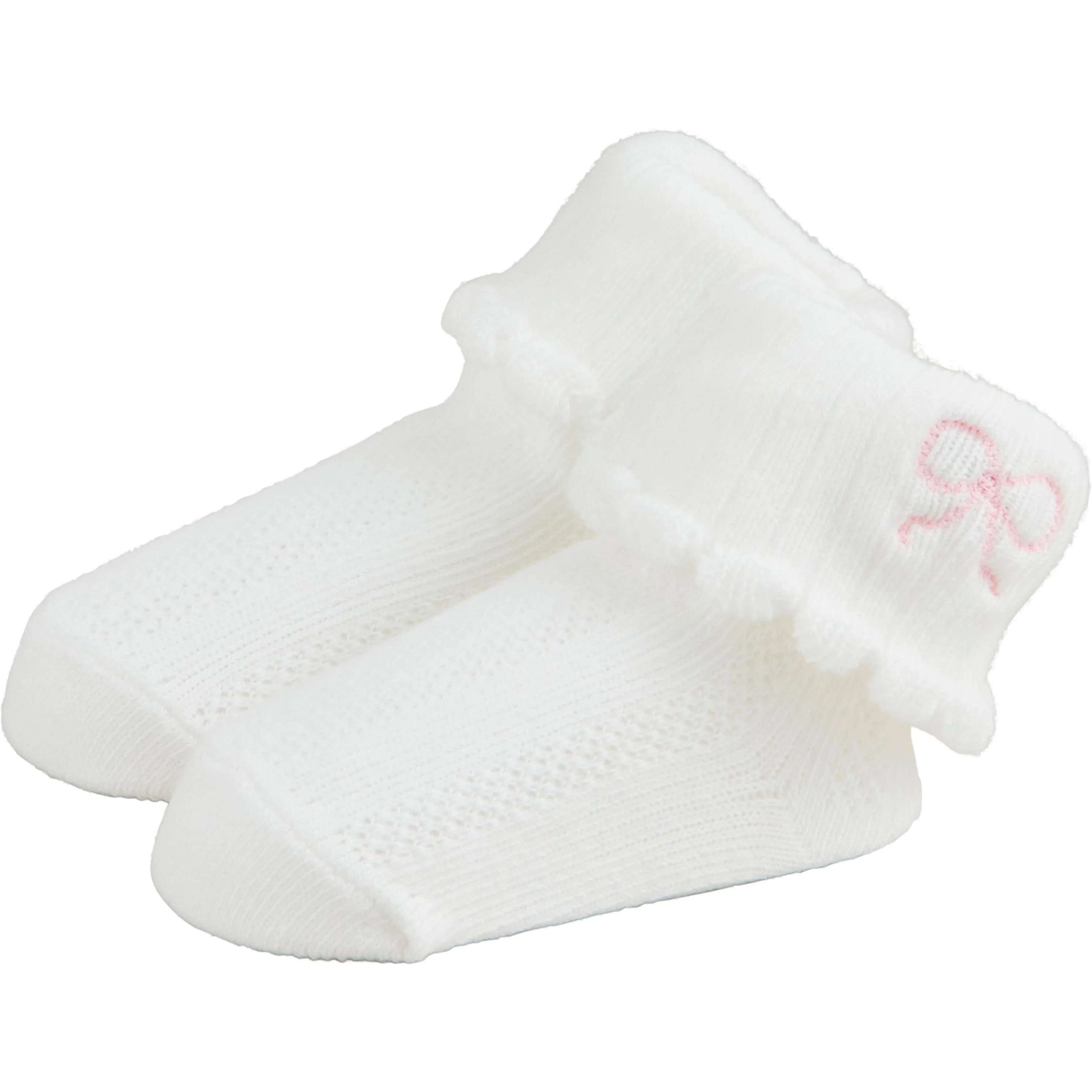 Mud Pie Bow Foldover Socks