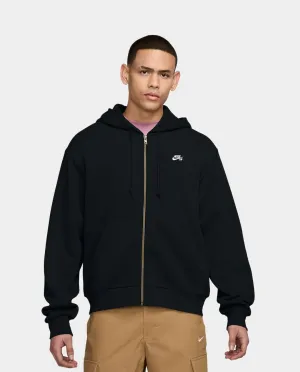 Nike SB - Full Zip Fleece Hood - Black