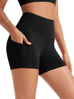 ODODOS Women's Tummy Control Biker Shorts 2.0 with Pockets High Waist Athletic Workout Yoga Shorts-5" / 8" / 10" Inseam