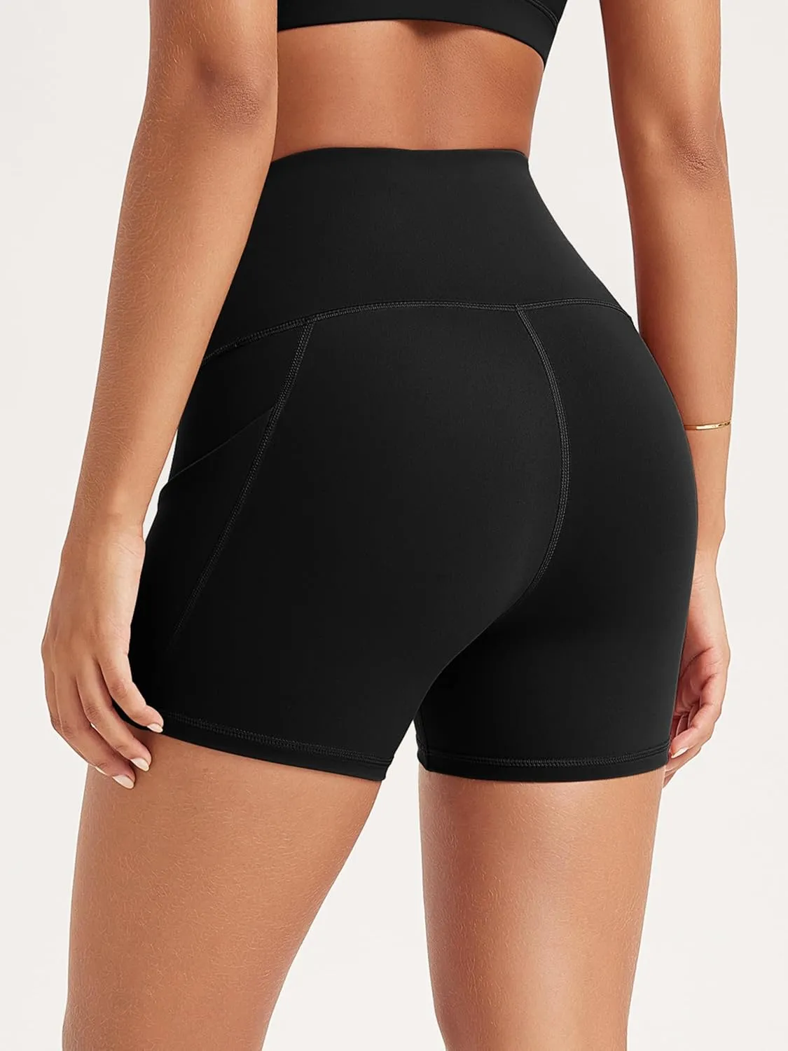 ODODOS Women's Tummy Control Biker Shorts 2.0 with Pockets High Waist Athletic Workout Yoga Shorts-5" / 8" / 10" Inseam