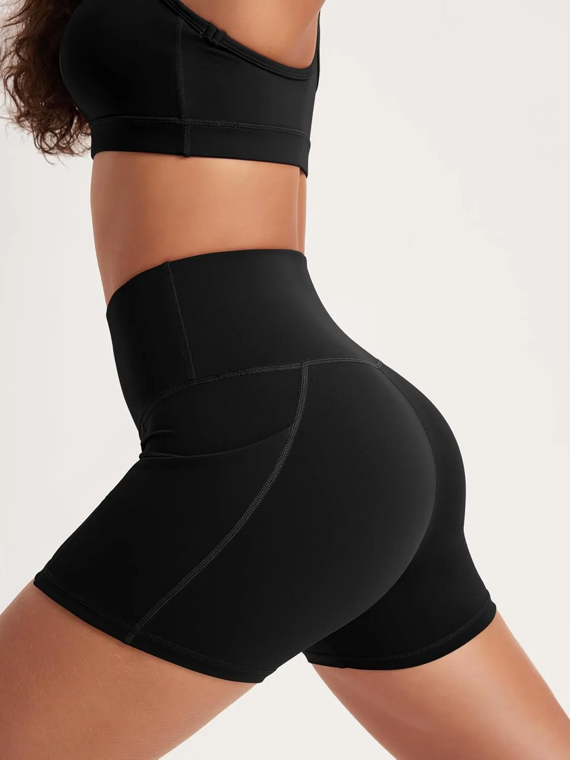 ODODOS Women's Tummy Control Biker Shorts 2.0 with Pockets High Waist Athletic Workout Yoga Shorts-5" / 8" / 10" Inseam