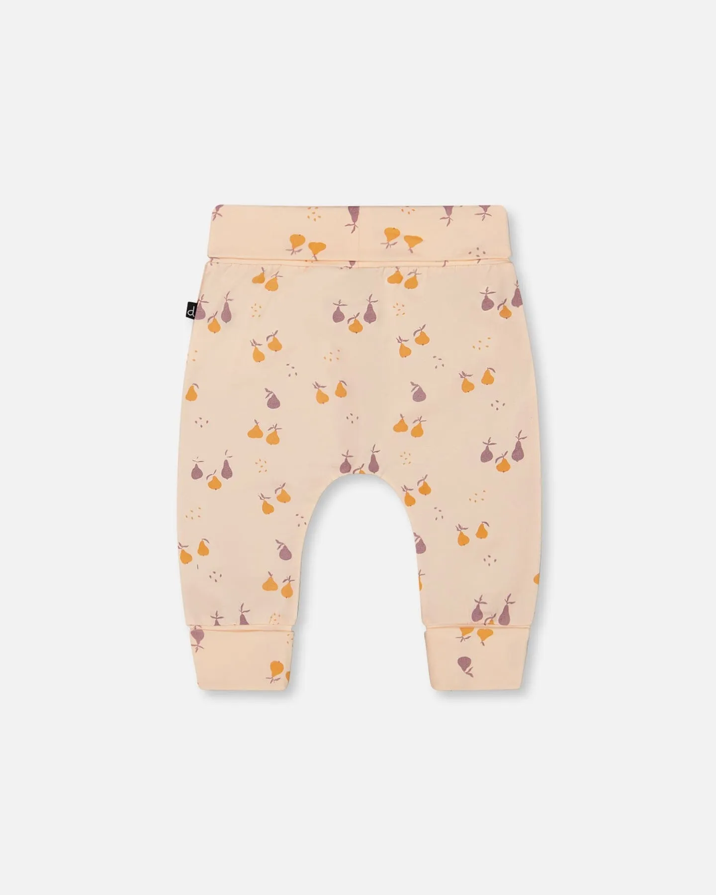 Organic Cotton Evolutive Pant Peach Printed Pears