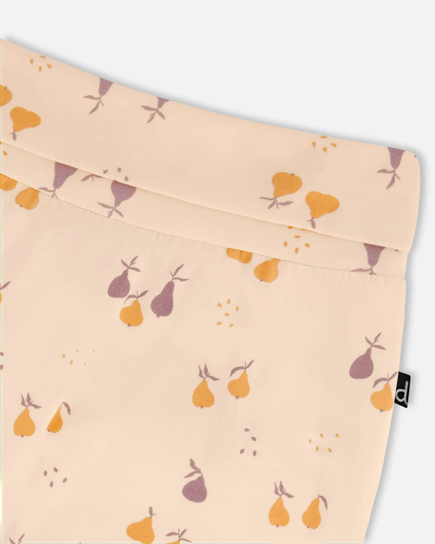 Organic Cotton Evolutive Pant Peach Printed Pears