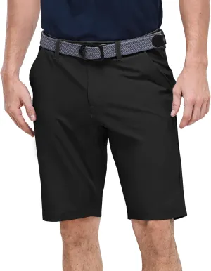 Outdoor Ventures Men's Golf Shorts 11" Inseam Classic-Fit Flat Front Stretch Casual Shorts with Pockets Summer Hiking Travel