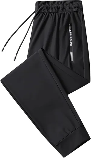 Palcomfy Glide Pants Pants Men's Quick Drying Sports Thin Stretch Quick Dry Pull-On Stretch Pants for Seniors Men
