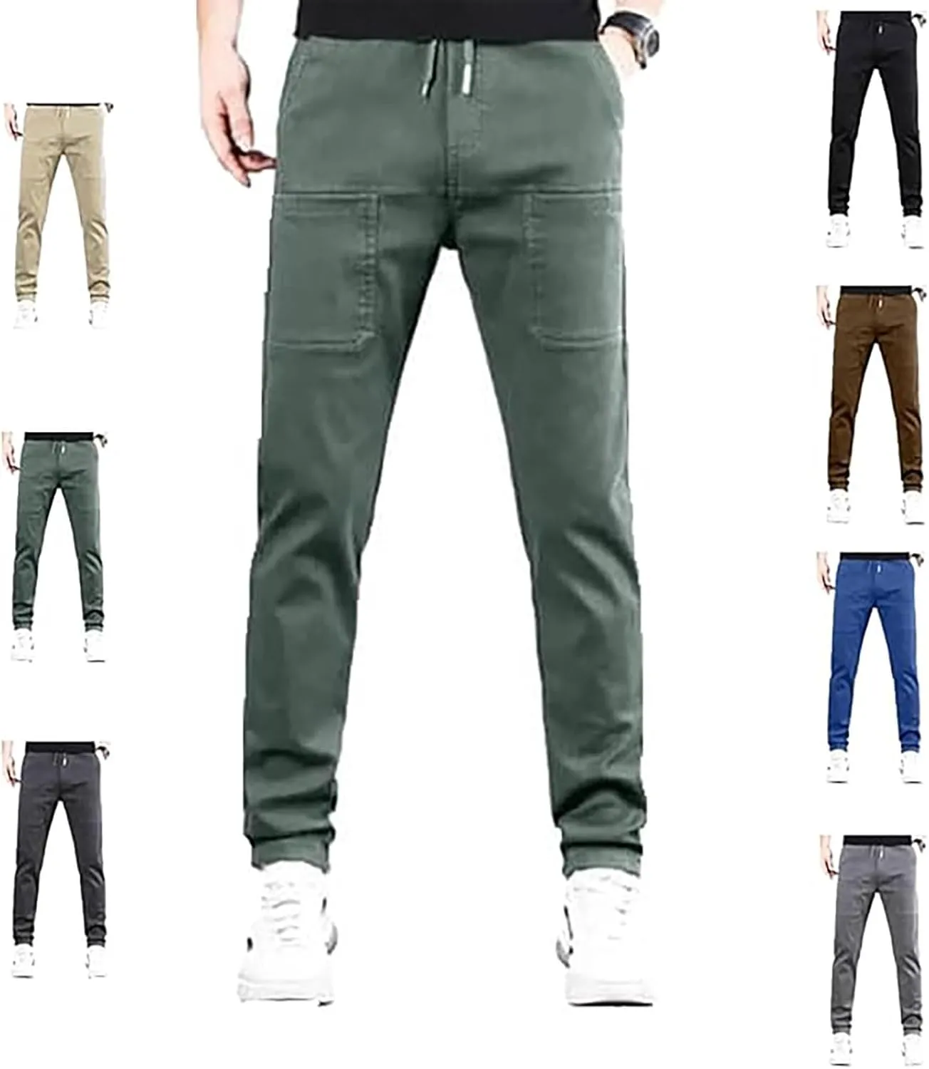 Palcomfy Pants for Men Pocket Casual Pants Loose Fit Men's Casual Pants Men's Palcomfy Ultra Stretch Breathable