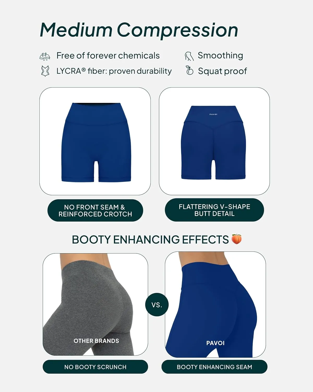 PAVOI ACTIVE Buttery Soft Yoga Workout Shorts for Women - High Waisted Butt Sculpting 4" & 6" Gym Biker Shorts - FlexFlow