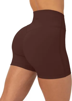 PAVOI ACTIVE Buttery Soft Yoga Workout Shorts for Women - High Waisted Butt Sculpting 4" & 6" Gym Biker Shorts - FlexFlow