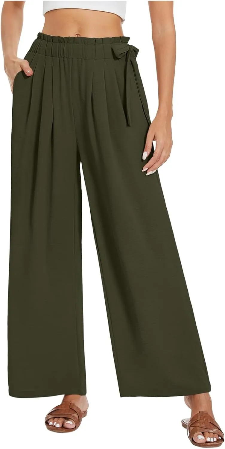 Petite Pants for Women Dressy Womens Jean Shorts high Waisted Stretch Exercise Shorts for Women Wide Leg Travel Style Yoga Pants Evening Skirt Sunflower Print Womens Bike Shorts Plus Size D-Green