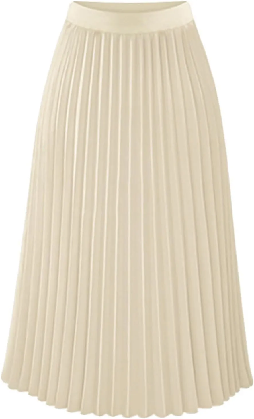 Pleated Skirts for Women Tiered Maxi Long Skirt Dress Casual High Waisted Skirt Boho Flowy Swing Fashion Skirts