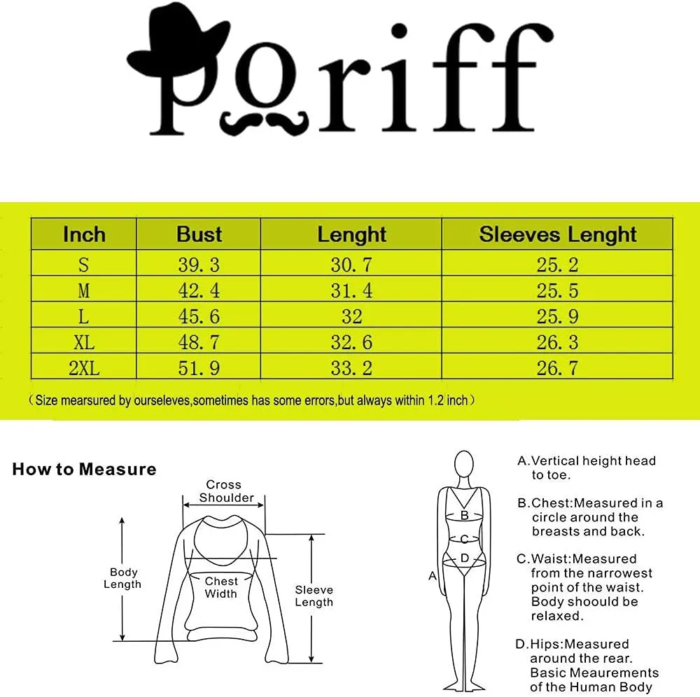 Poriff Mens Draped Cardigans Long Sleeve with Hooded Pockets Long Shawl Ruffle