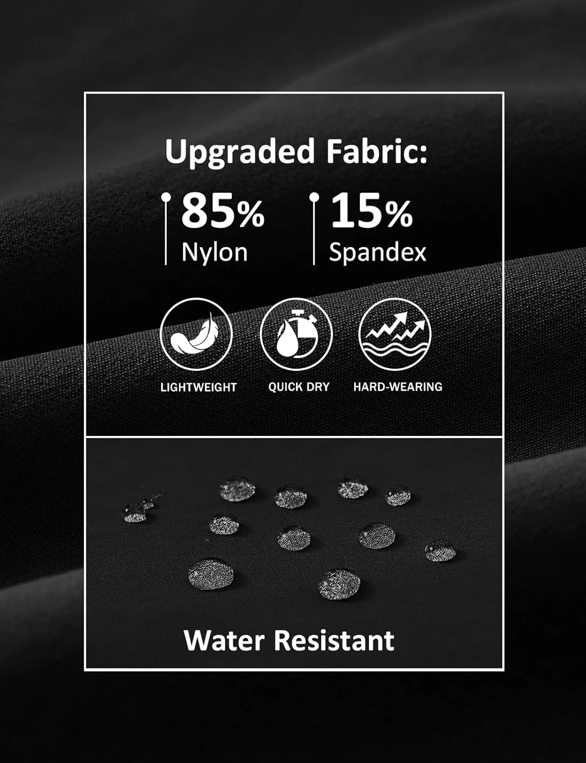 Rdruko Men's Stretch Golf Shorts 7 Inch Inseam Dress Casual Dry Fit Elastic Waist Lightweight Flat Front Work Shorts