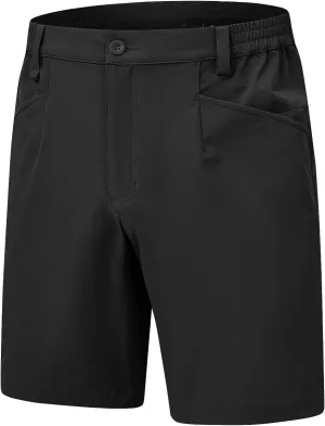Rdruko Men's Stretch Golf Shorts 7 Inch Inseam Dress Casual Dry Fit Elastic Waist Lightweight Flat Front Work Shorts