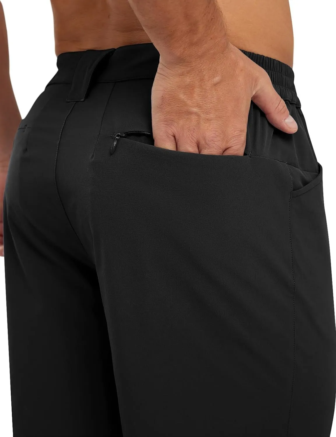 Rdruko Men's Stretch Golf Shorts 7 Inch Inseam Dress Casual Dry Fit Elastic Waist Lightweight Flat Front Work Shorts