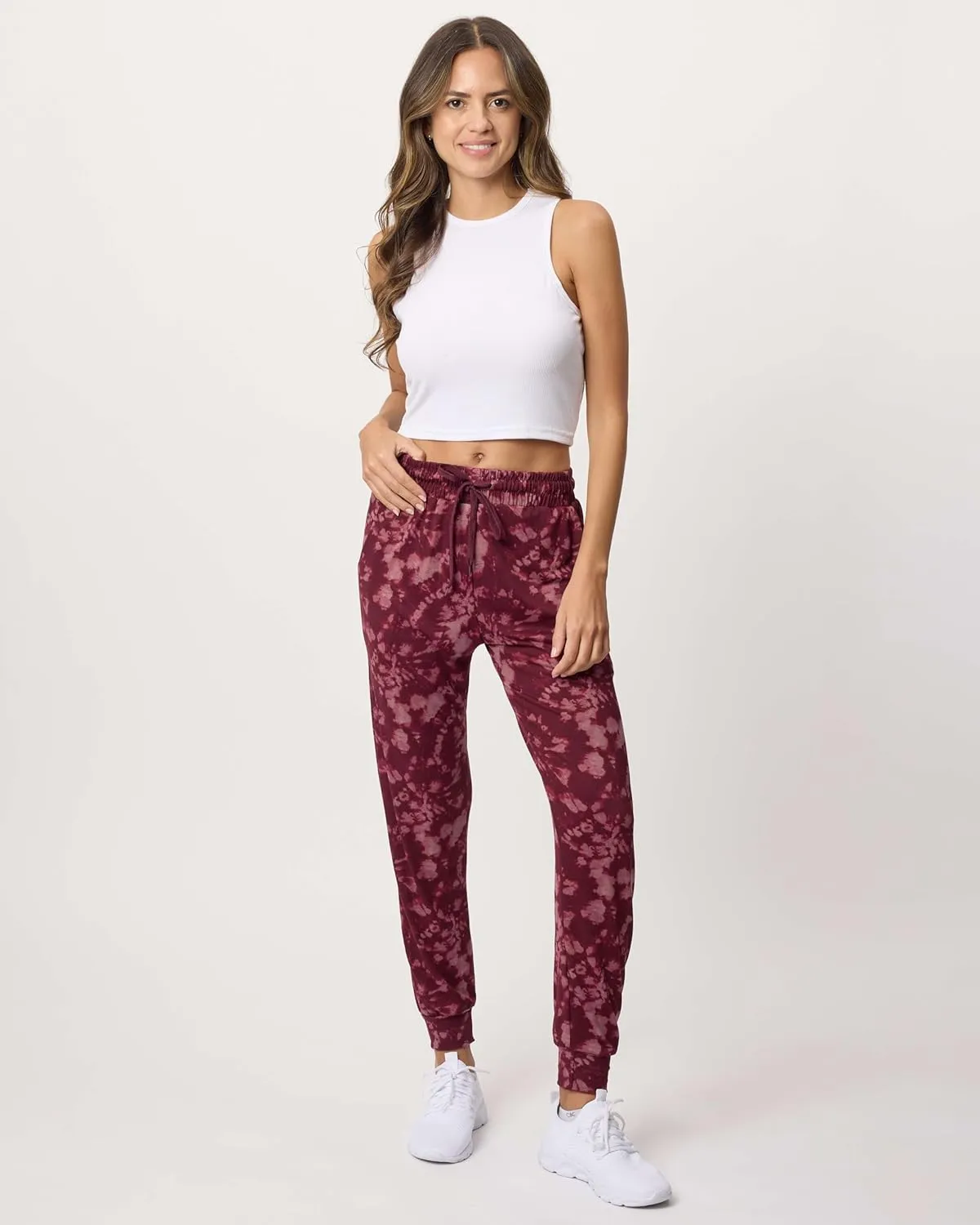 Real Essentials 3 Pack: Women's Ultra-Soft Lounge Joggers Sweatpants Athletic Yoga Pants with Pockets (Available in Plus)