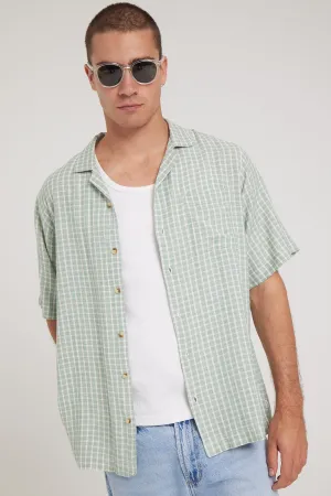 Rolla's Bowler Check Shirt Moss