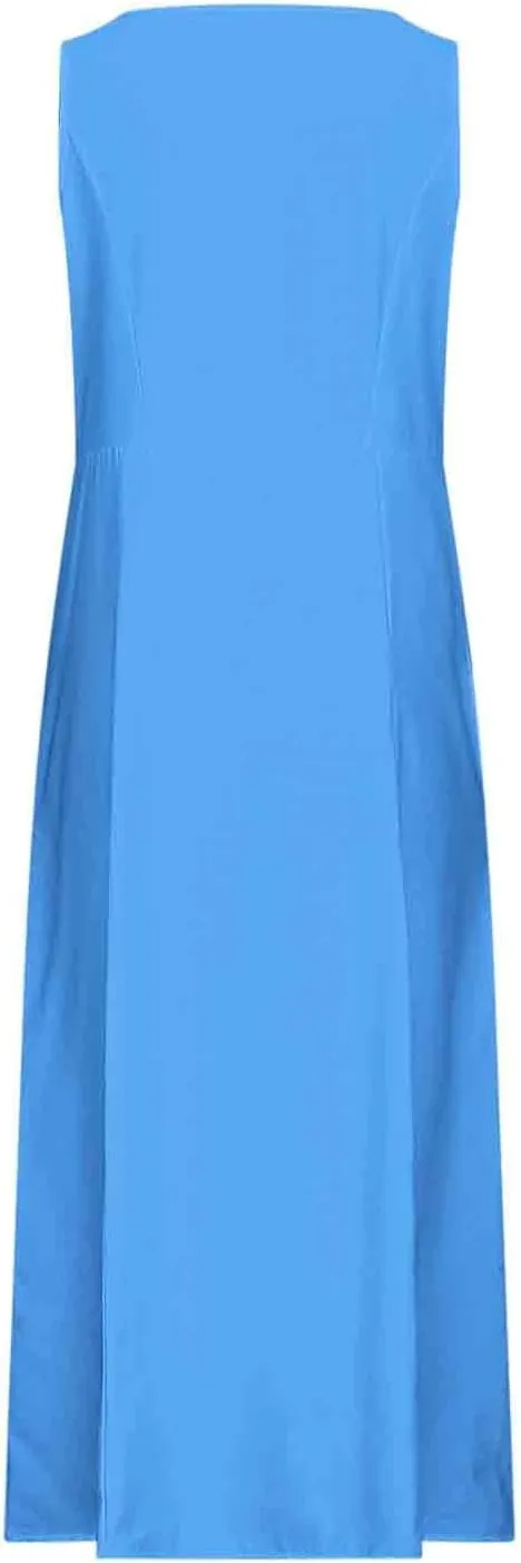 Summer Dresses for Womens Cotton Linen Sleeveless Maxi Dresses Casual Sun Dress Comfy Summer Beach Outfits with Pocket