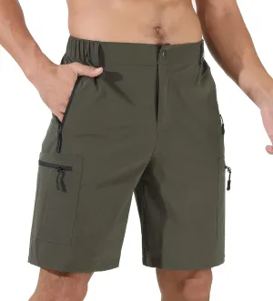 Suwangi Mens Hiking Cargo Shorts Quick-Dry Outdoor Athletic Short Travel Fishing Golf Tactical Short for Men with Multipocket