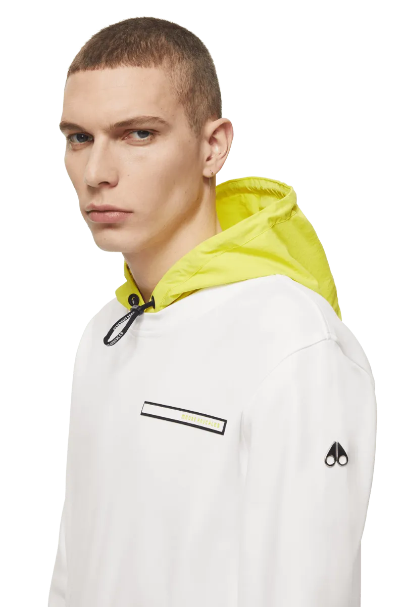 Sweat-shirt à capuche Moose Knuckles jaune fluo