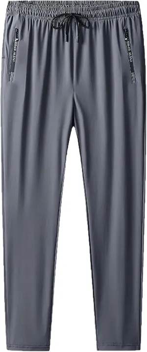 Sweatpants for Men Lightweight Tapered Mens Joggers Pants with Zip Pockets Slim Fit Workout Running Gym Sweat Pants
