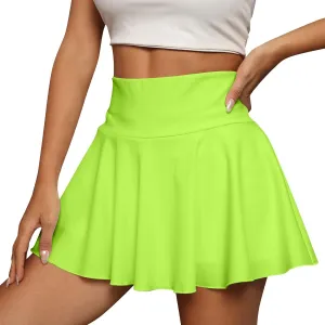 Tennis Skirts for Women with Shorts Tummy Control Stretch High Waisted Golf Skirts Athletic Skirts with Pockets