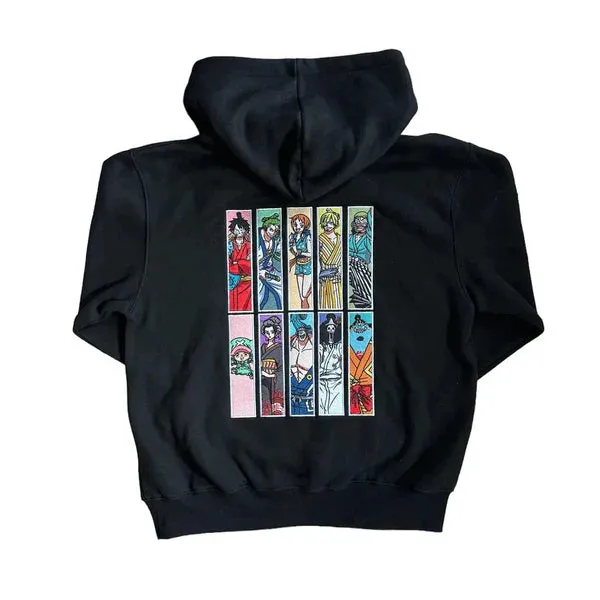 The "Wano Crew" Anime Embroidered Hoodie