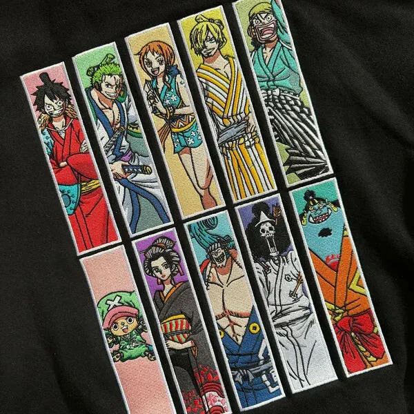 The "Wano Crew" Anime Embroidered Hoodie