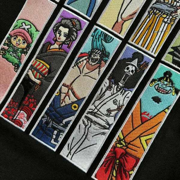 The "Wano Crew" Anime Embroidered Hoodie