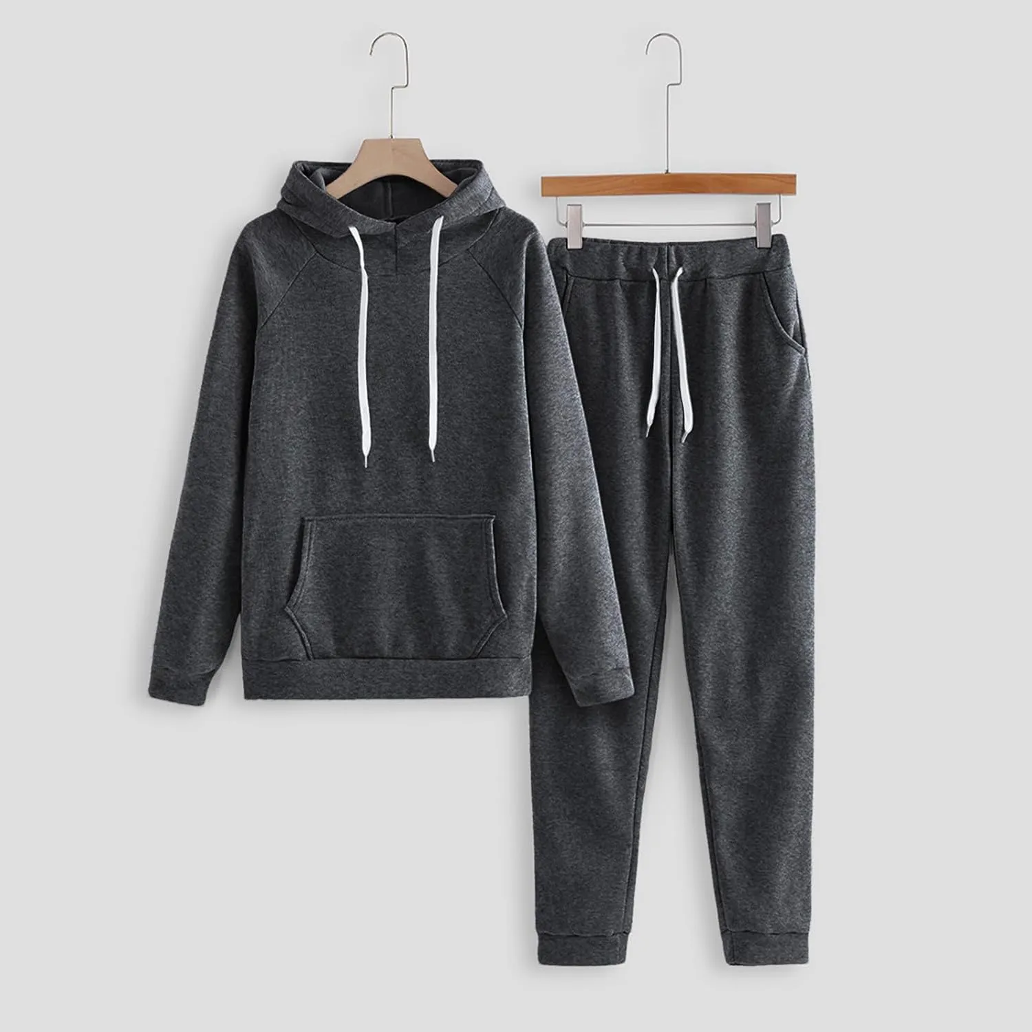Two Piece Sets for Women Long Sleeve Crewneck Elastic Waist Pants Pullover Tops and Long Pants Outfits