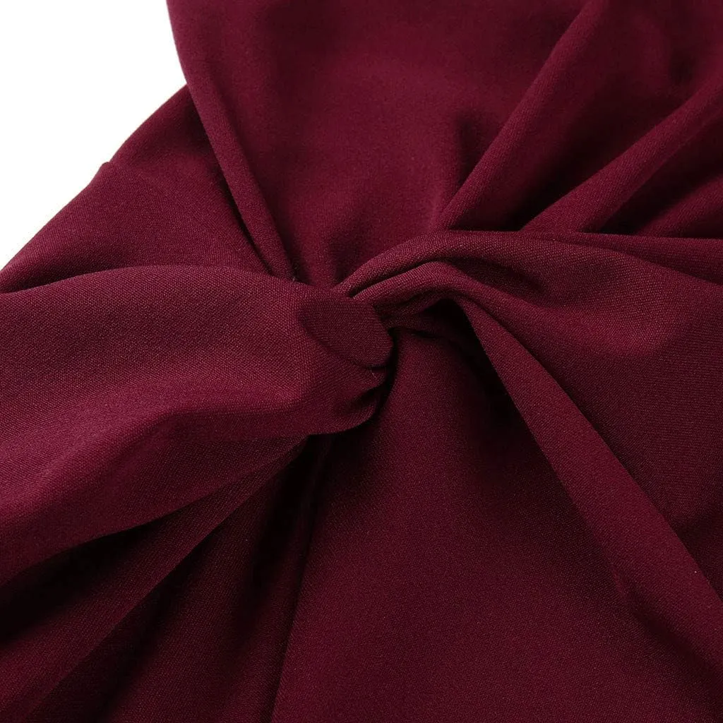 Wedding Guest Dress for Women 2025,Women's Slim One Shoulder Ruched Split Mermaid Dress Evening Cocktail Maxi Dresses