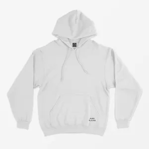 White Regular Fit Hoodie