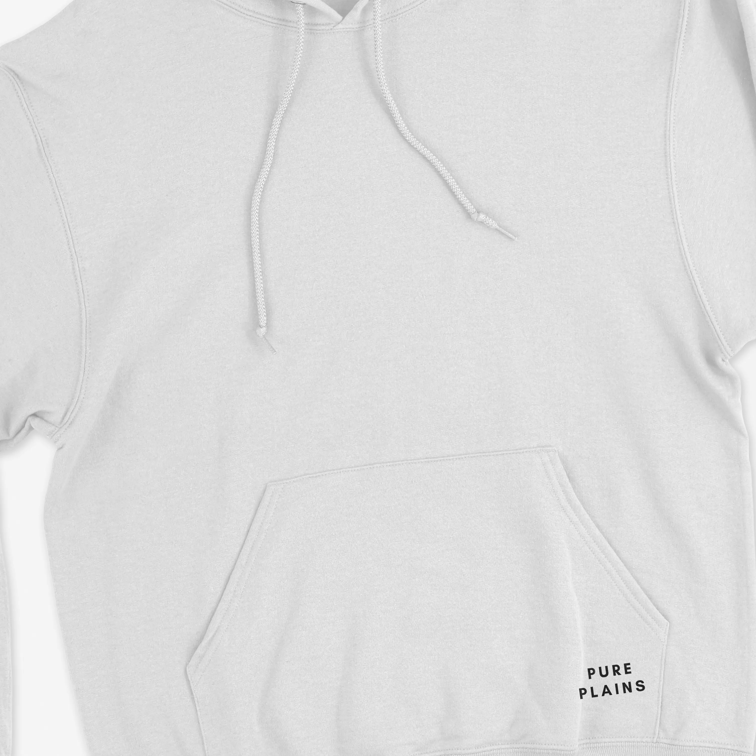White Regular Fit Hoodie