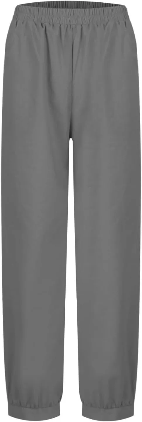 Women Casual High Waist Pants Summer Solid Long Palazzo Pants Beach Trousers Loose Business Work Office Trousers