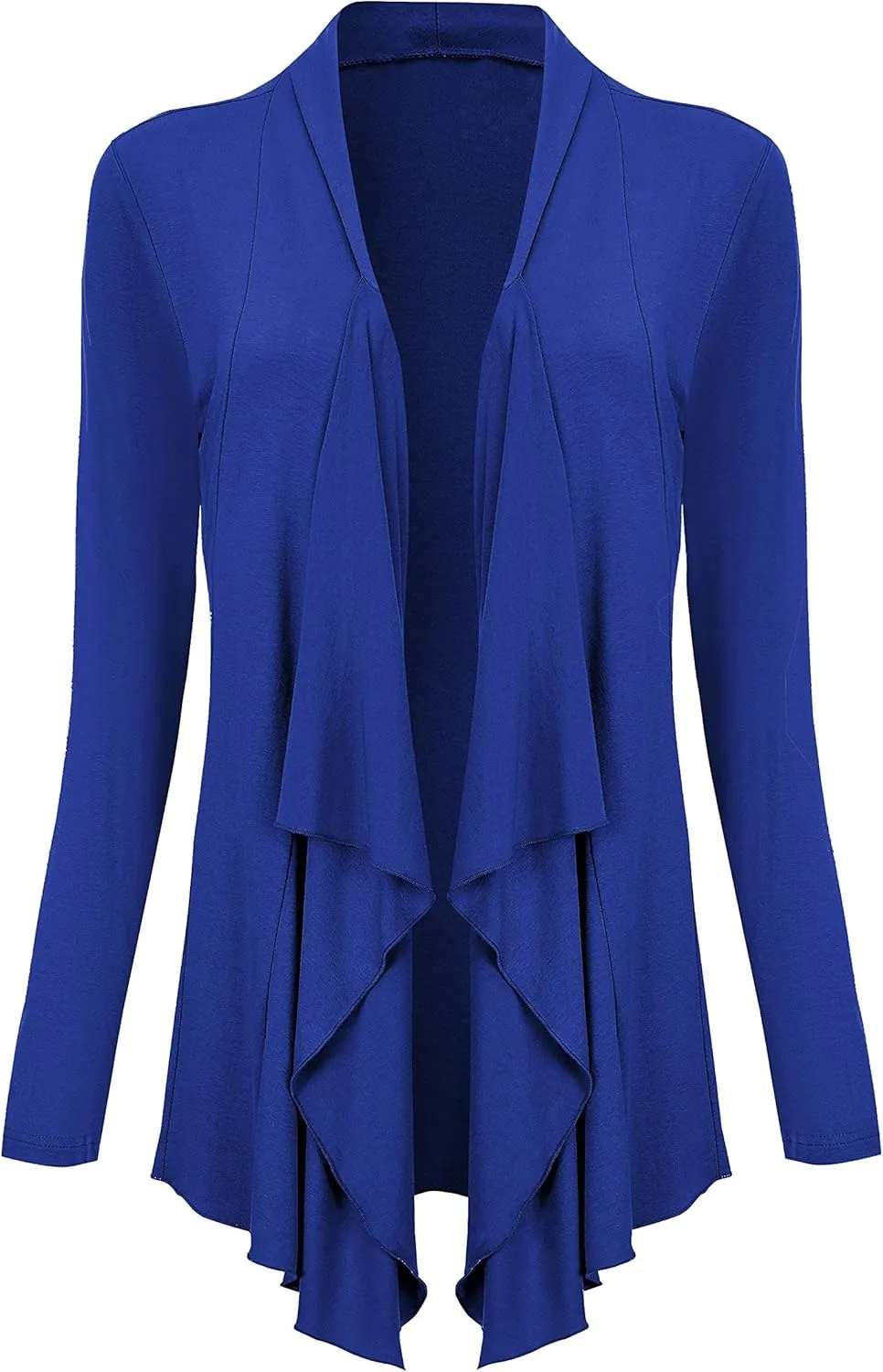 Women Drape Open Front Cardigan Long Sleeve Irregular Hem Cardigans for Women