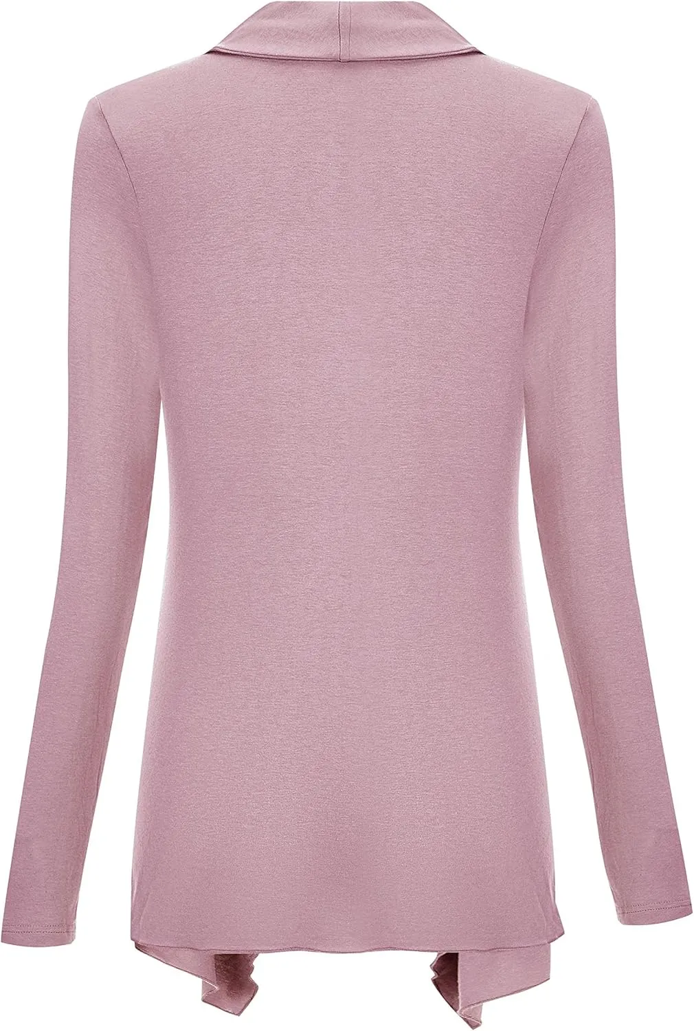 Women Drape Open Front Cardigan Long Sleeve Irregular Hem Cardigans for Women